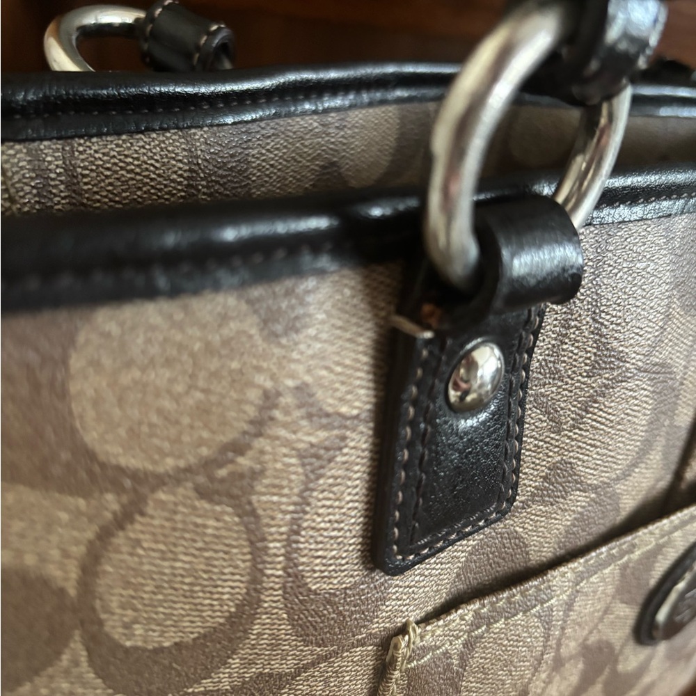 Coach Peyton Coated Canvas Shoulder Bag - Picture 2 of 6